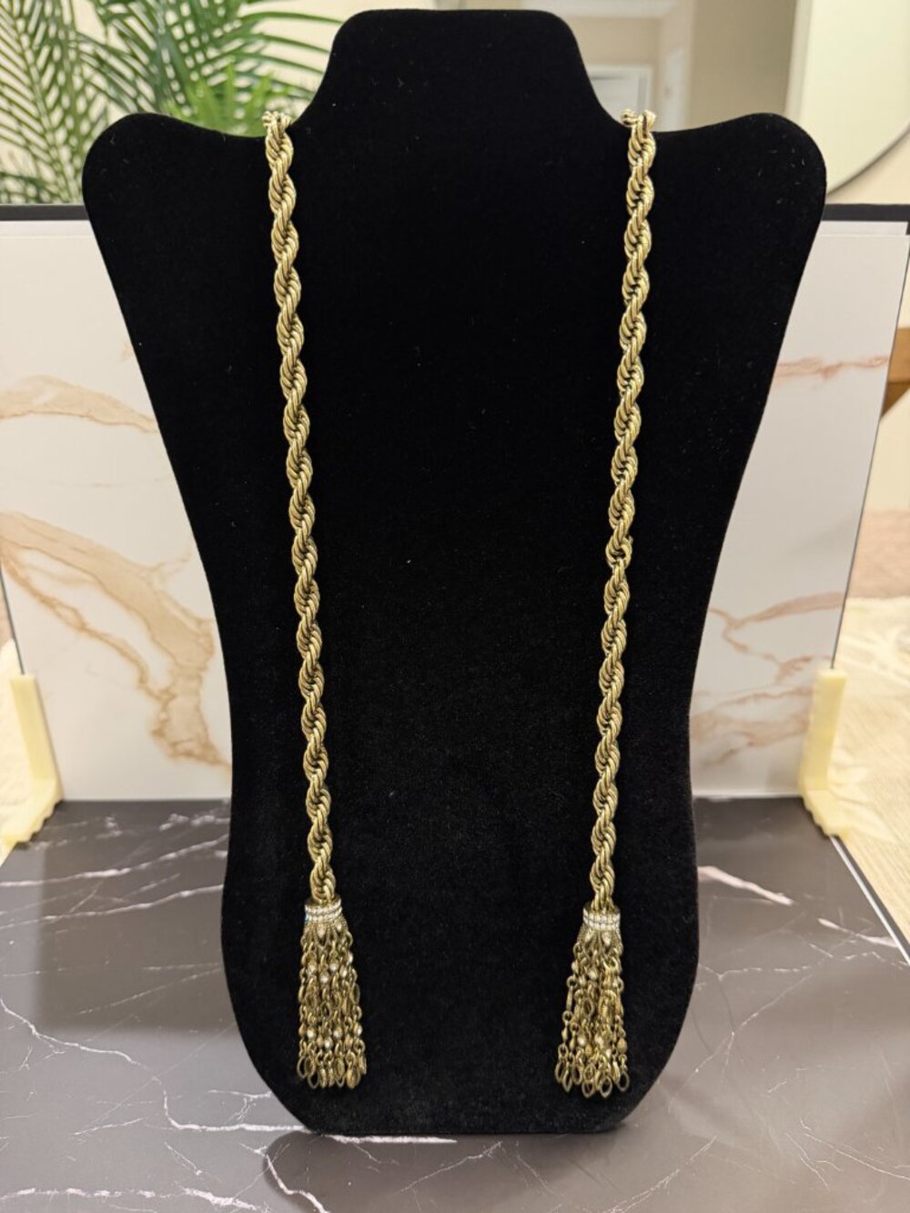 Heidi Daus Cool School Jewels Multi Wear Lariat Tassel Necklace Crystal - Picture 3 of 8